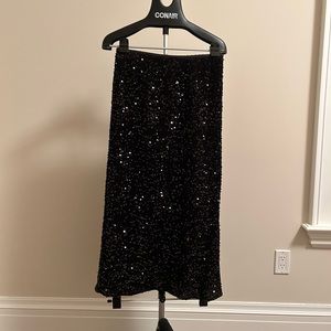 Sparkling maxi skirt